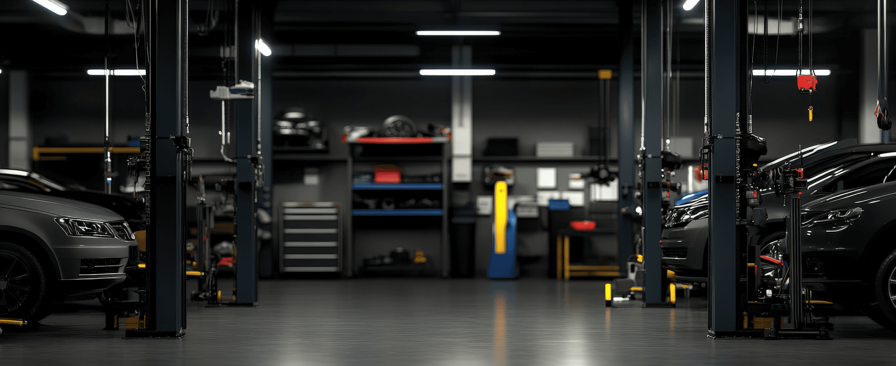 Atelier d'un garage automobile à reprendre